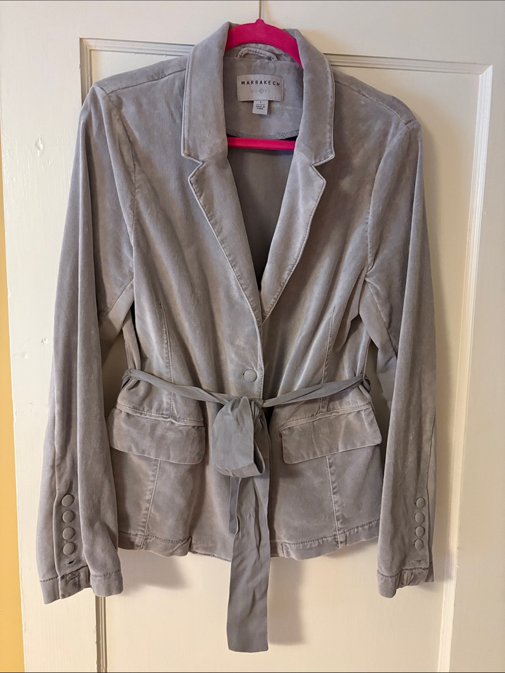 Marrakech Velvet Belted Jacket